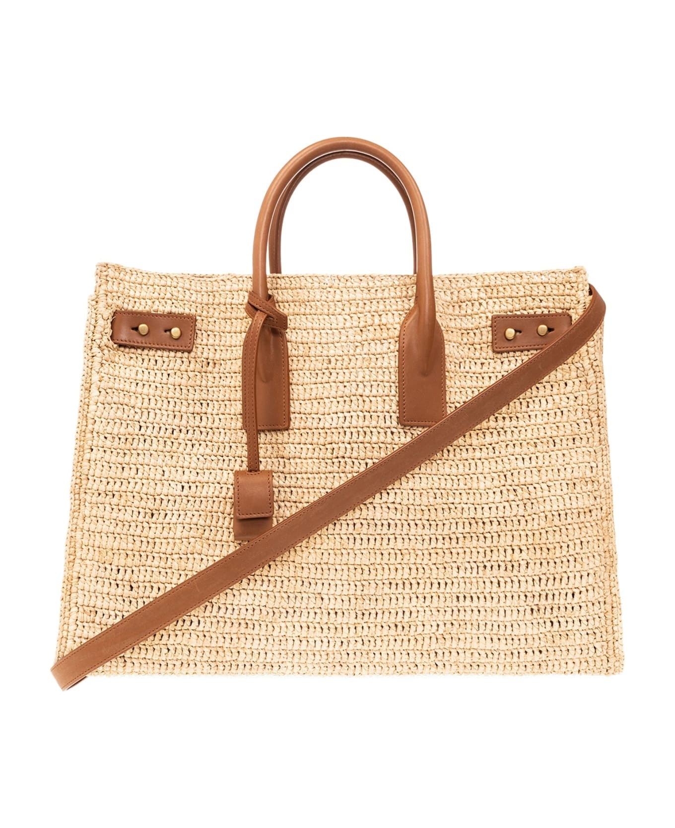 Raffia Sac De Jour Slim Shopper Bag - 1