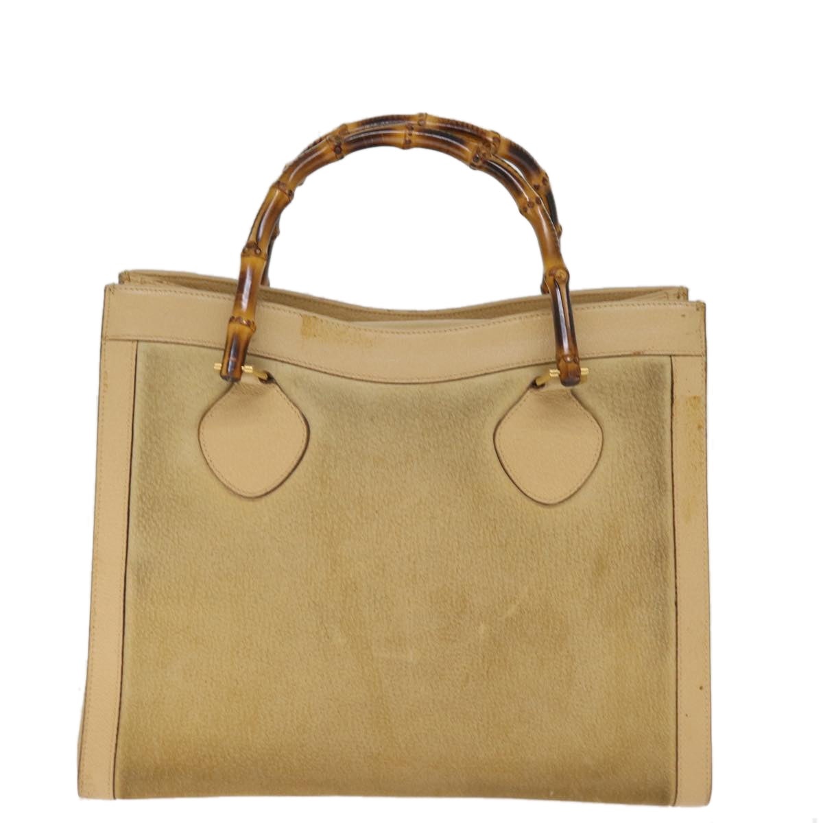 GUCCI Bamboo Hand Bag Suede Leather Beige 002 1186 002 1186 - 13