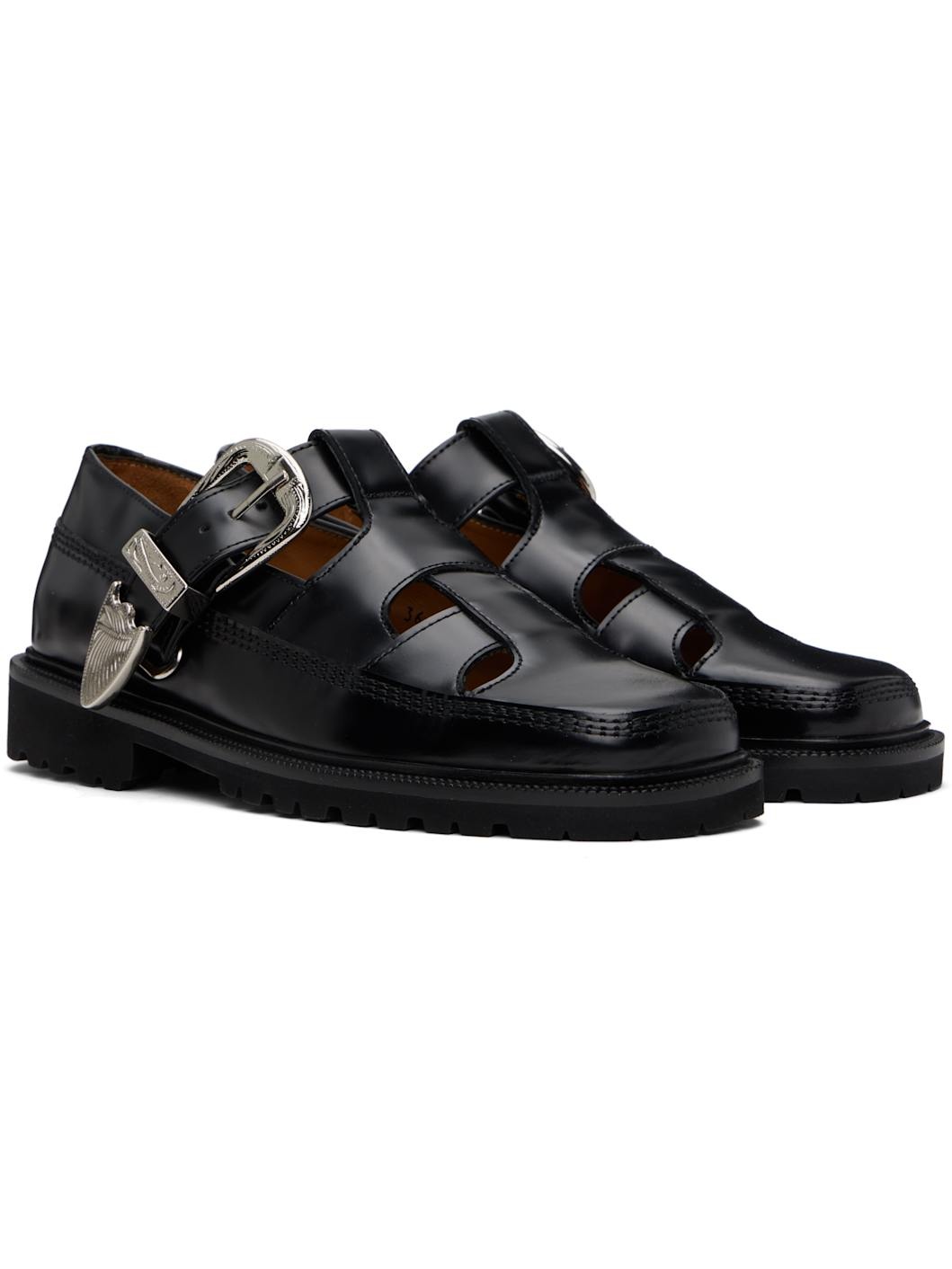 Black Polido Loafers - 4