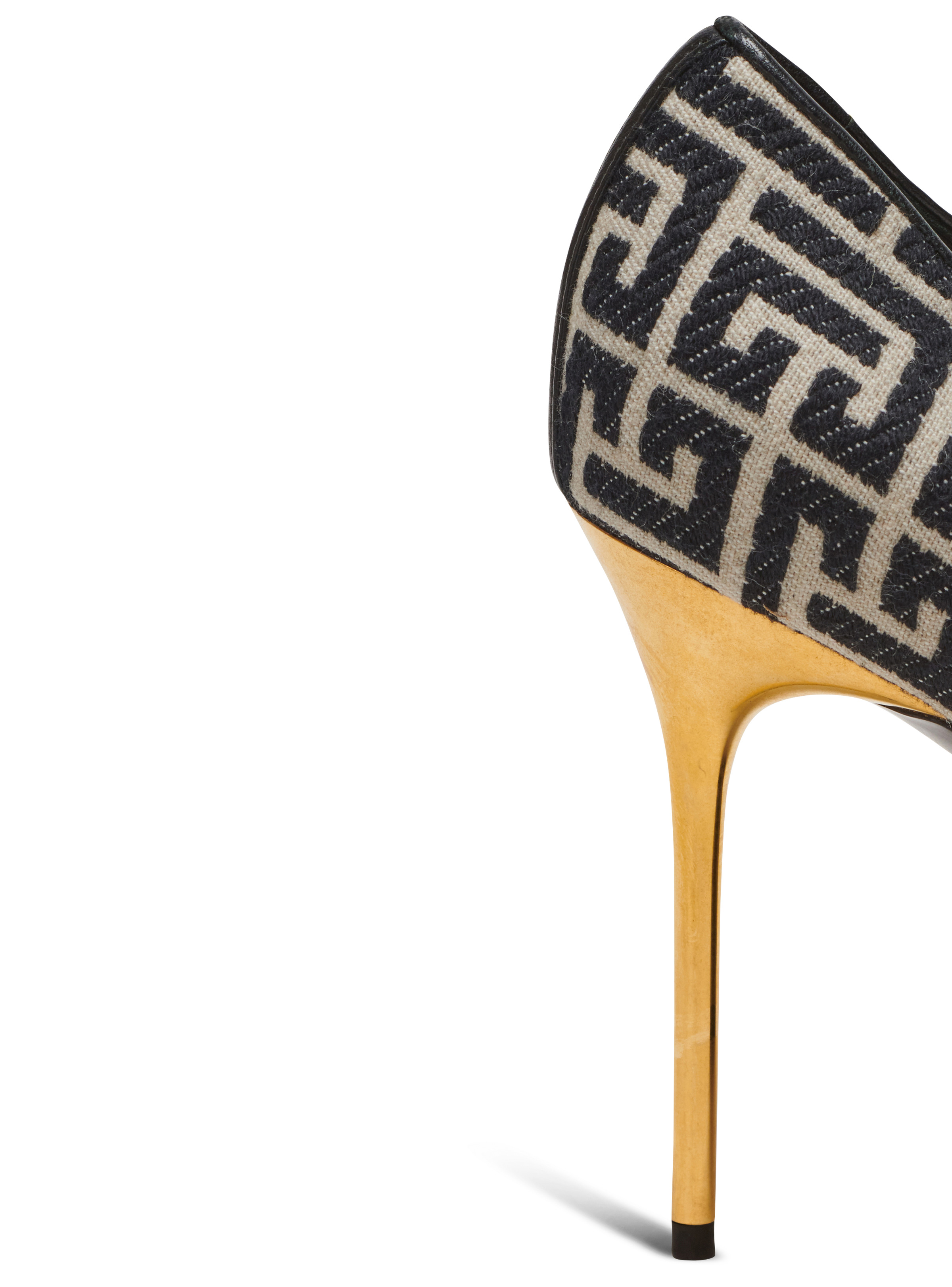 Ruby stilettos with jacquard monogram - 7