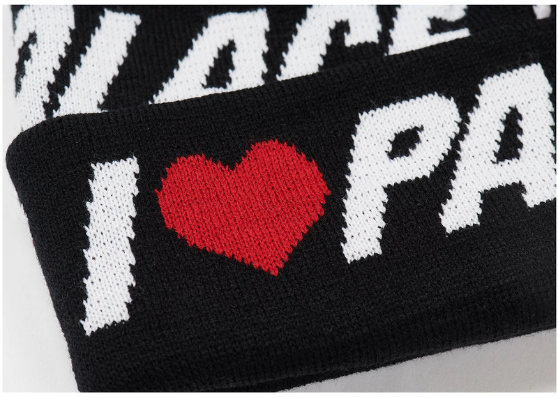 PALACE Palace I Love Palace Beanie Black outlook