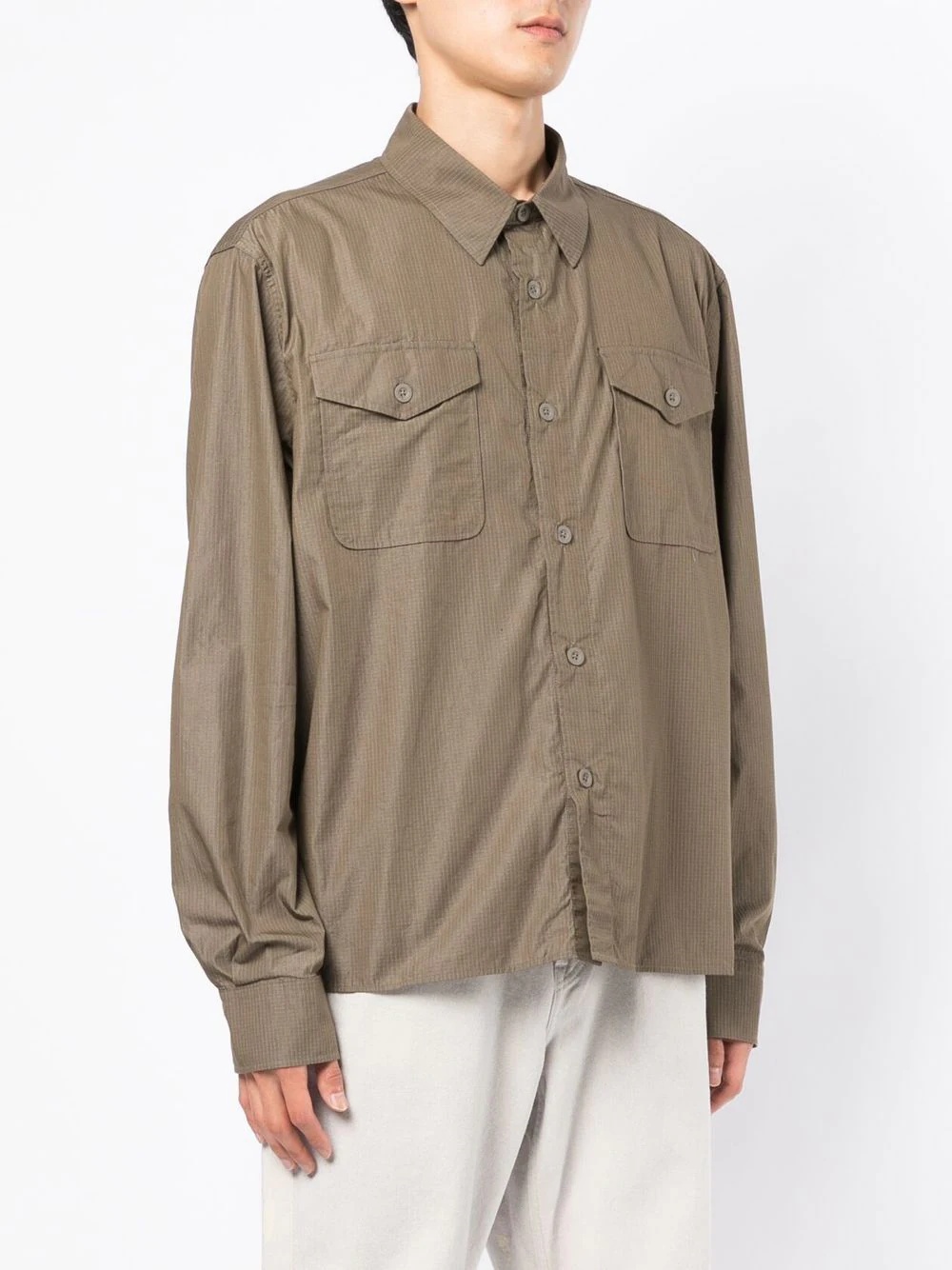 cotton ripstop military shirt - 3