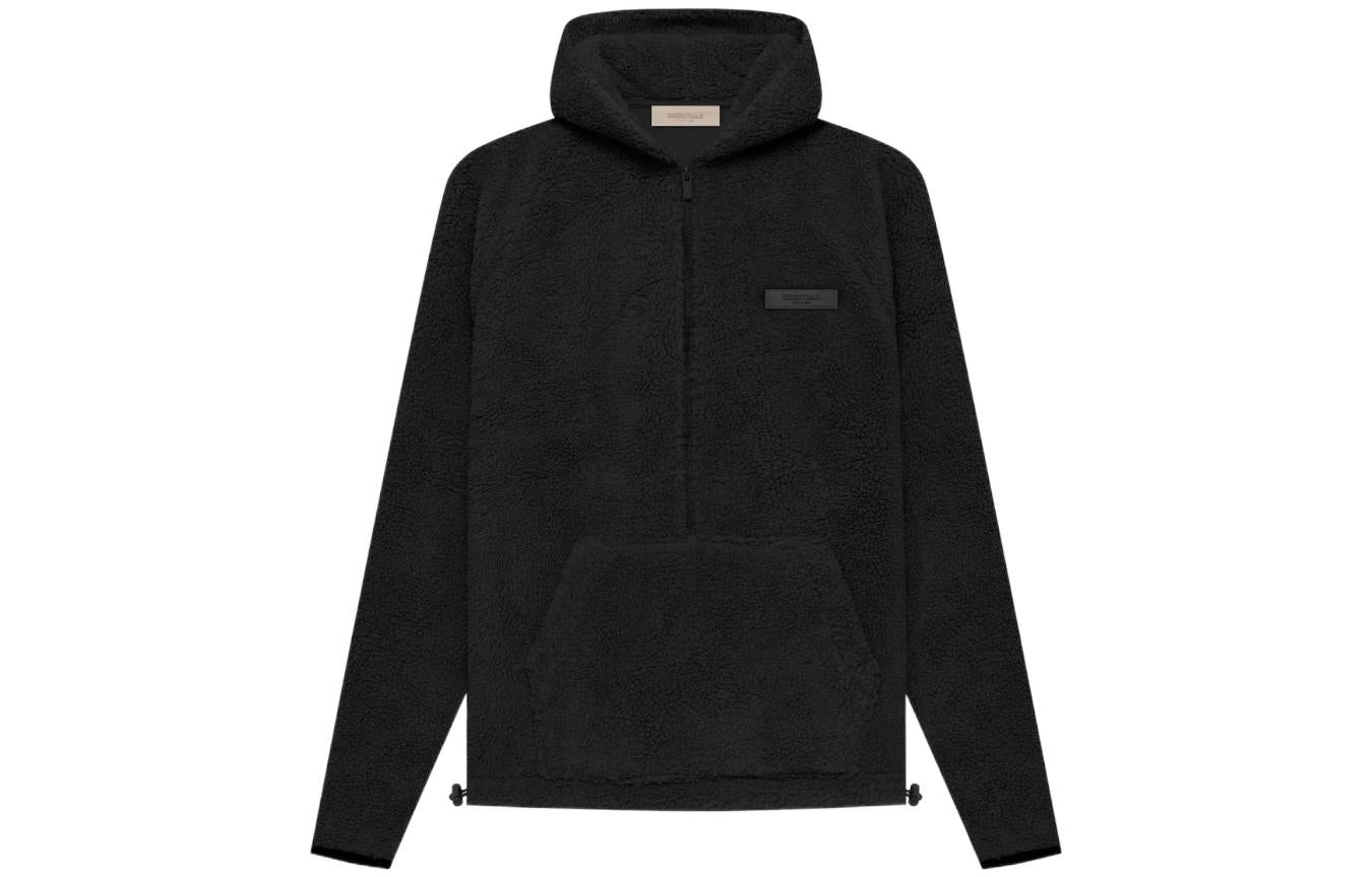 Fear of God Essentials SS22 Polar Fleece Half Zip Hoodie 'Iron' FOG-SS22-396 - 2