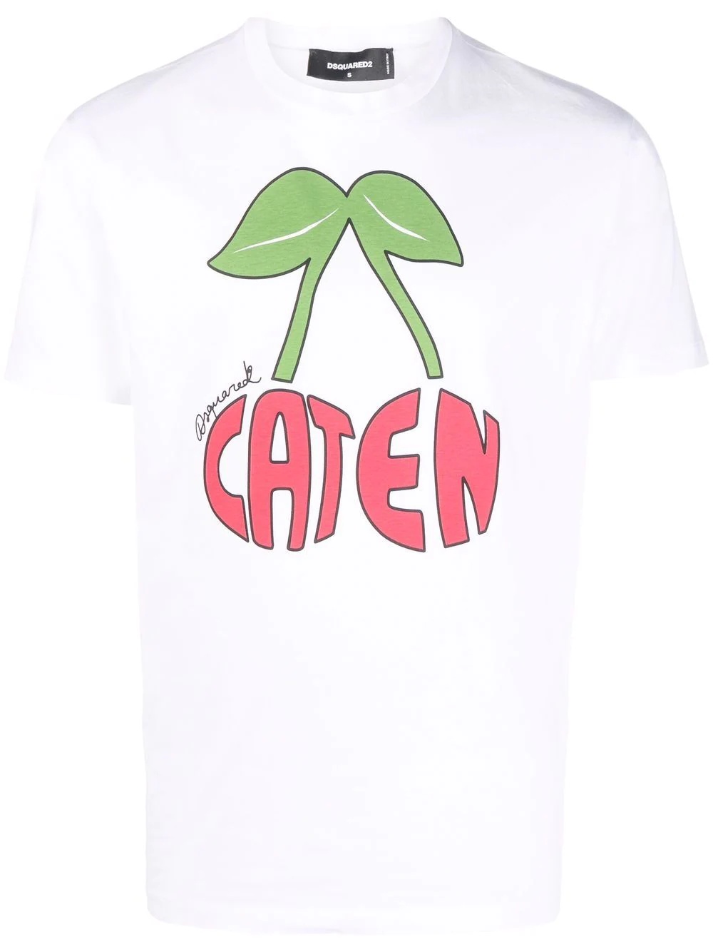 Caten cherry print T-shirt - 1