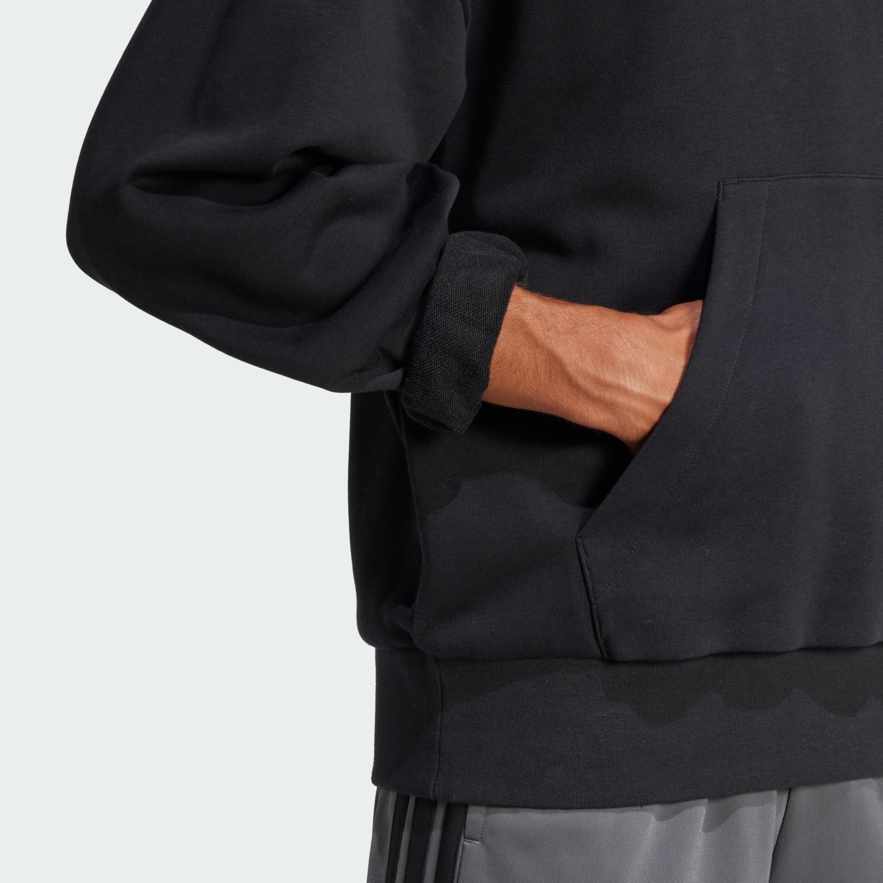 adidas Essentials Loose-Fit 3 Bar Logo French Terry Hoodie
