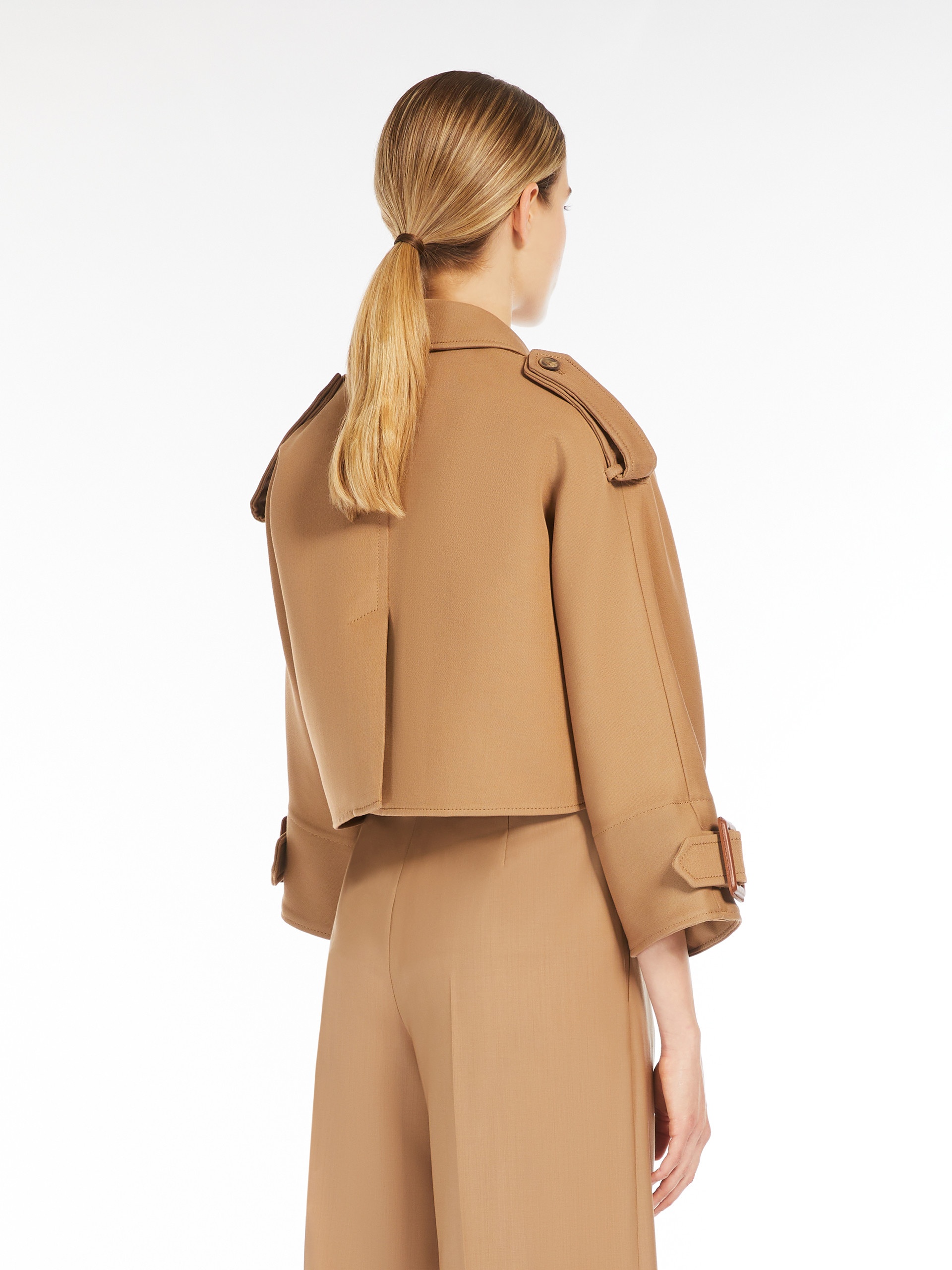 AZZORRE Wool and cotton trench-style cape - 4