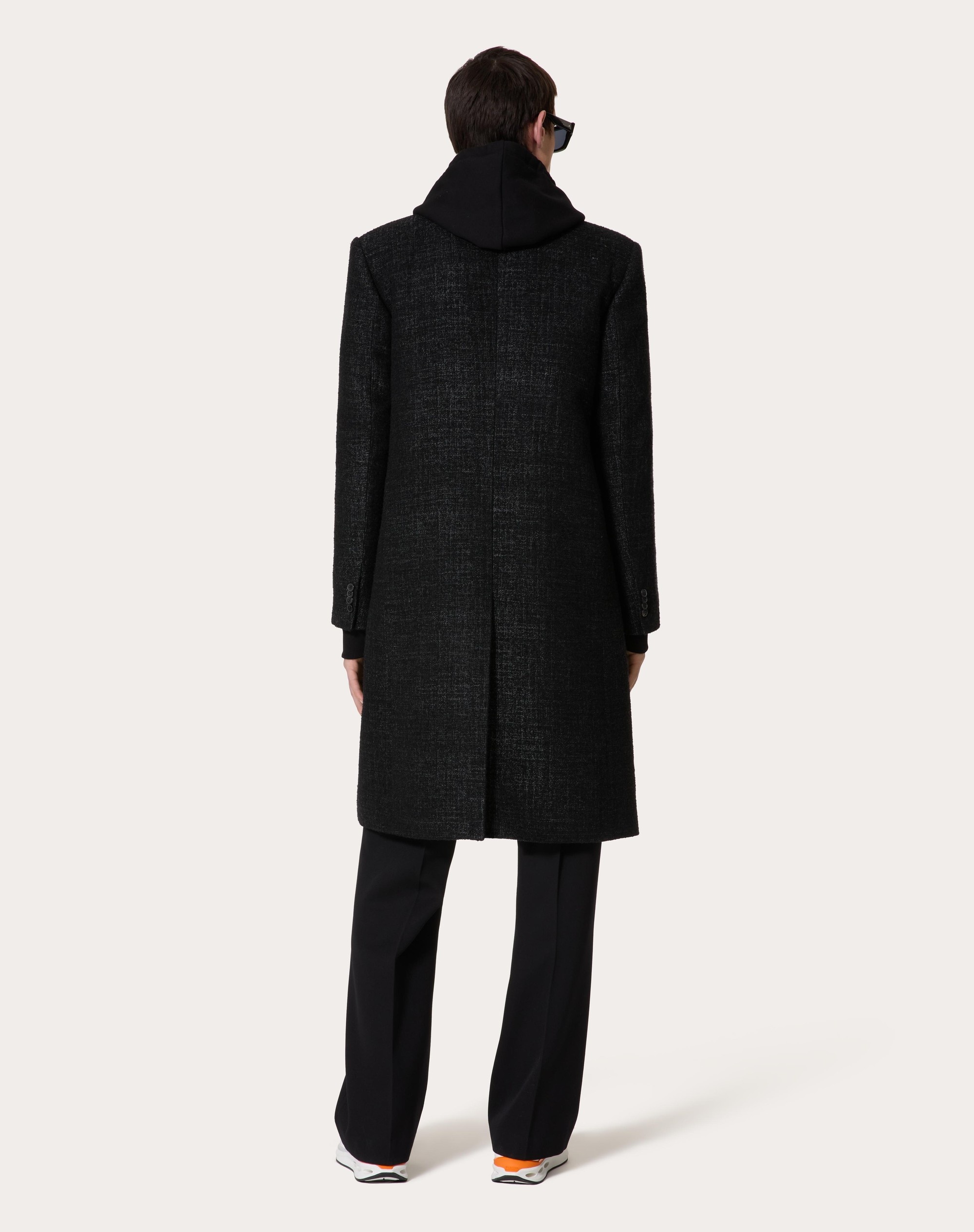 DOUBLE-BREASTED WOOL COAT WITH CABOCHONS - 4