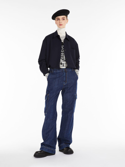 Max Mara CALIFFO Cotton denim trousers outlook