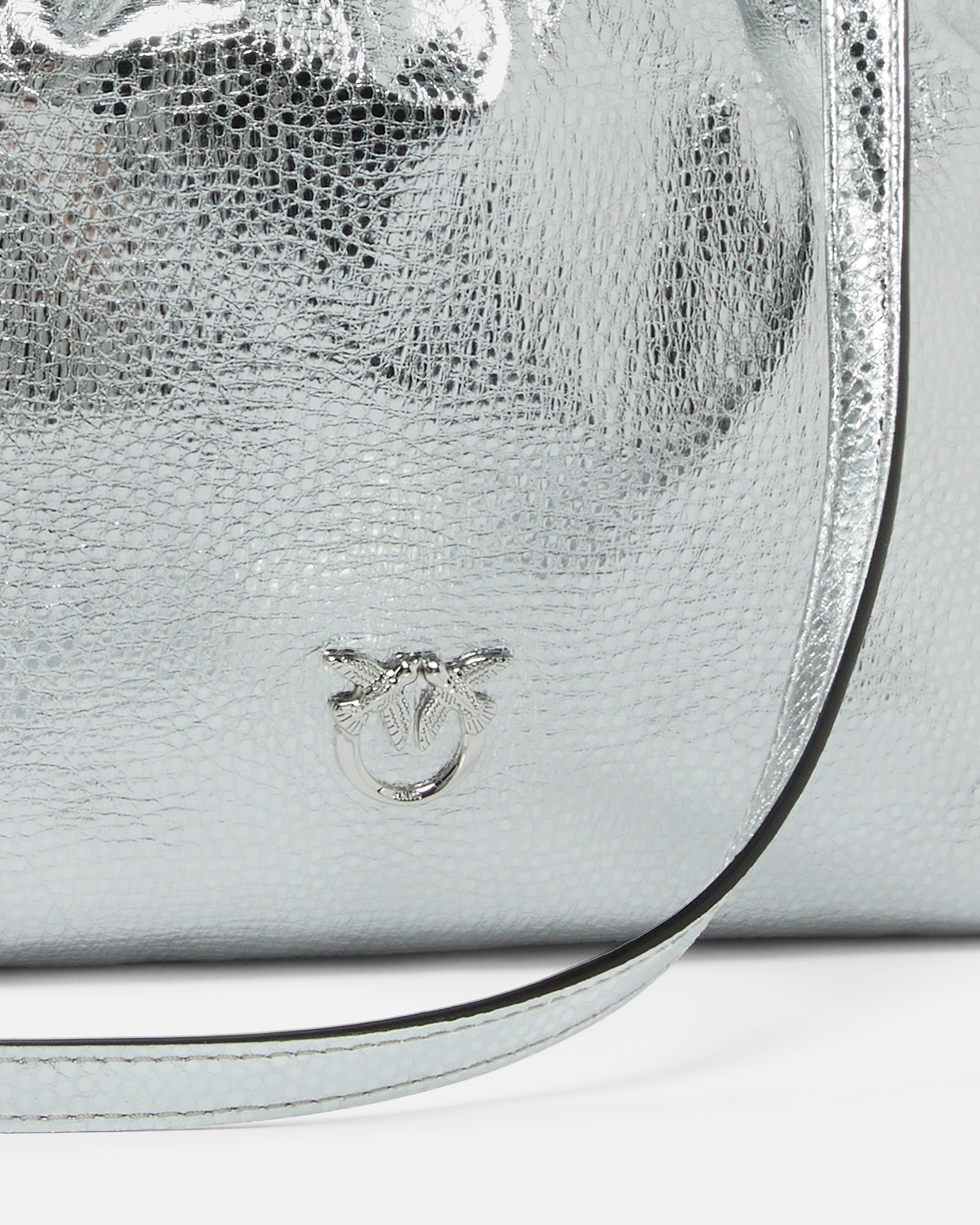 LAMINATED MINI CLUTCH WITH BRAIDED HANDLE - 3