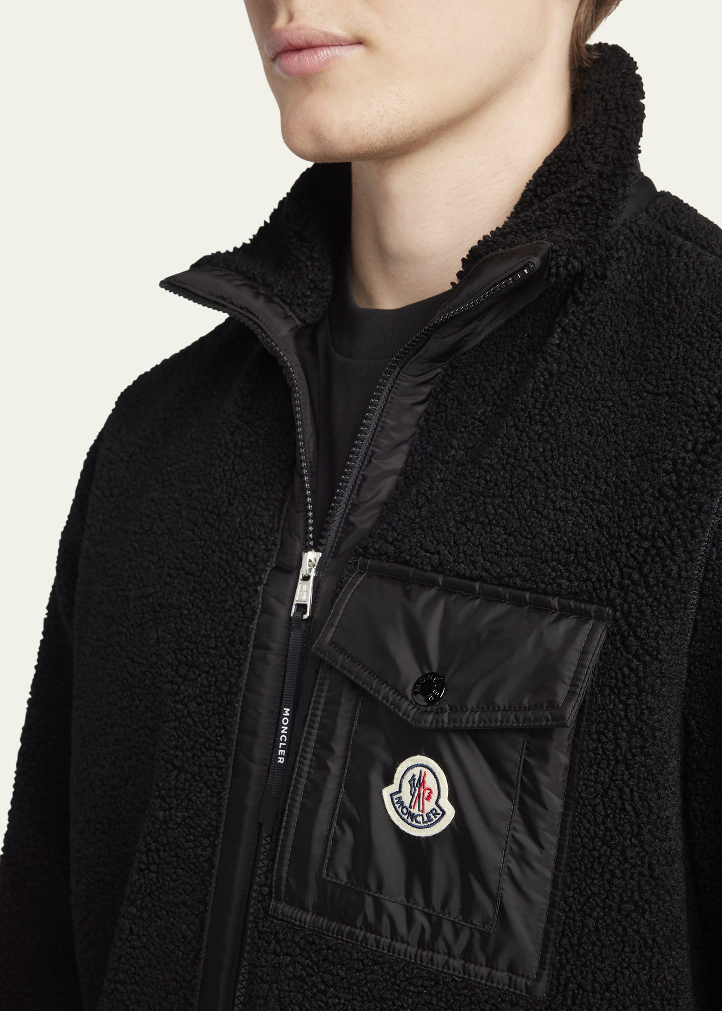 Men's Teddy Boucle Full-Zip Jacket - 5