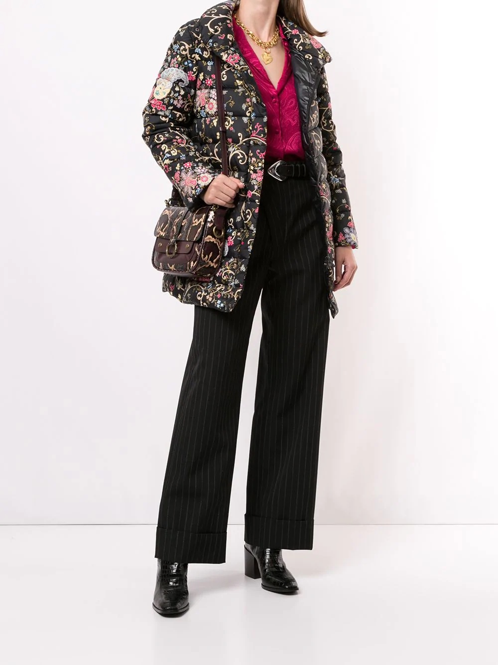 paisley-print puffer jacket - 2