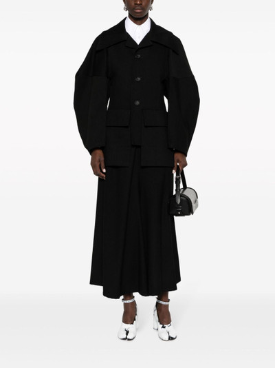 Yohji Yamamoto wide-sleeve cotton jacket outlook