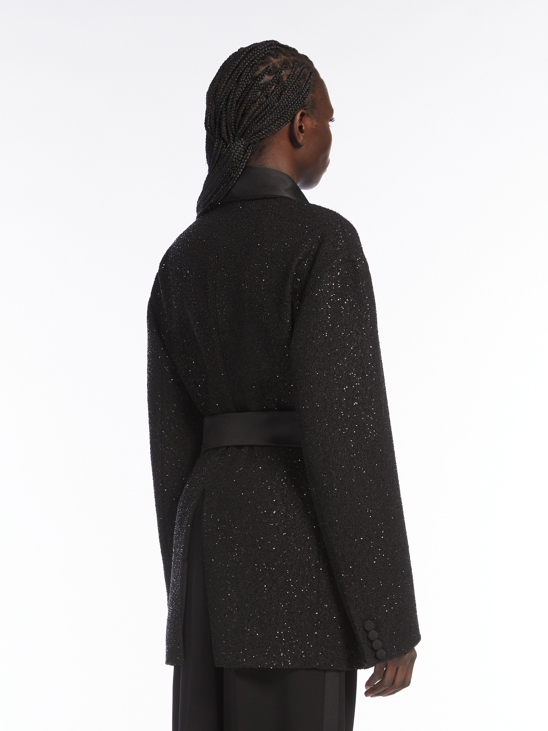 PAU Wool-blend jacket with micro-sequins - 4