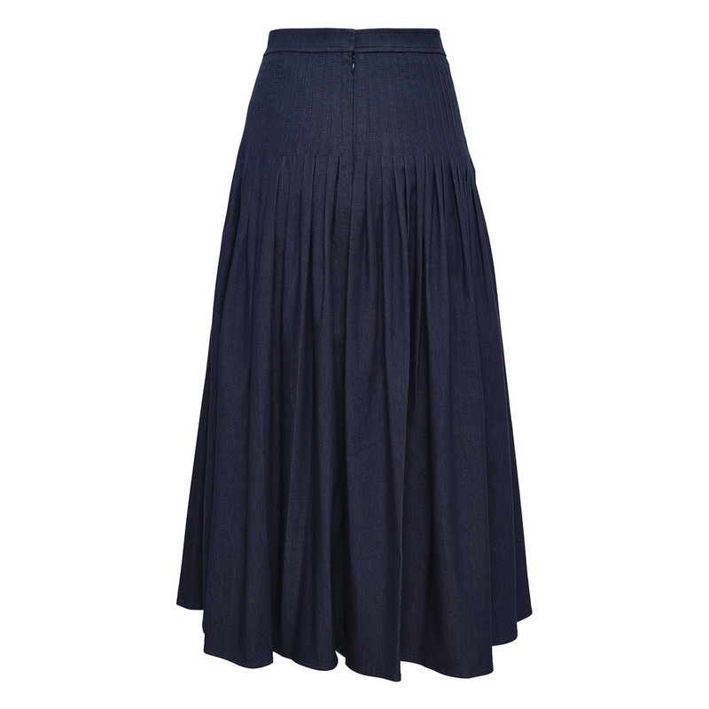 CAROLINA HERRERA Pleated Midi Skirt outlook
