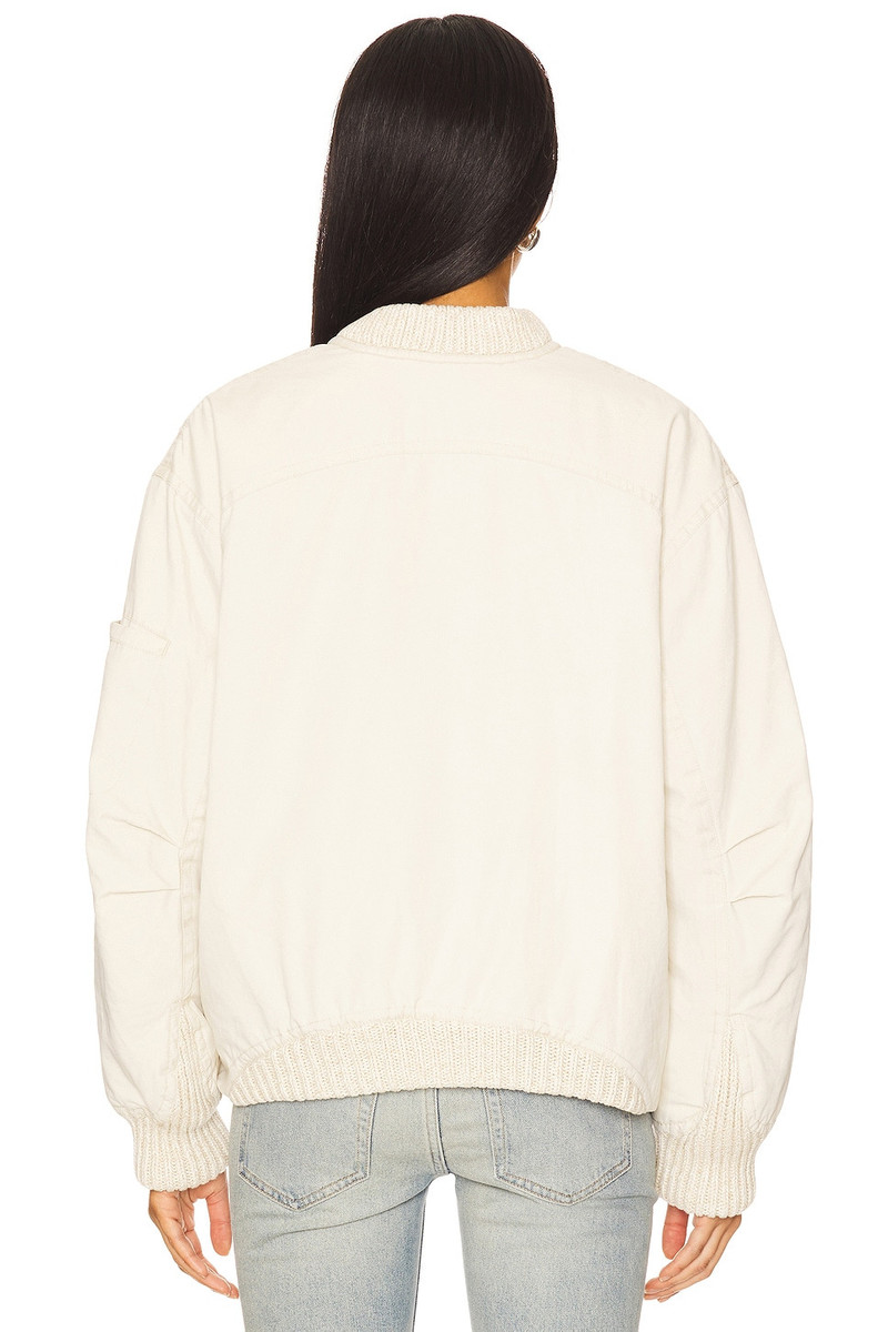 x We The Free Jax Washed Bomber In Almond Flour 4