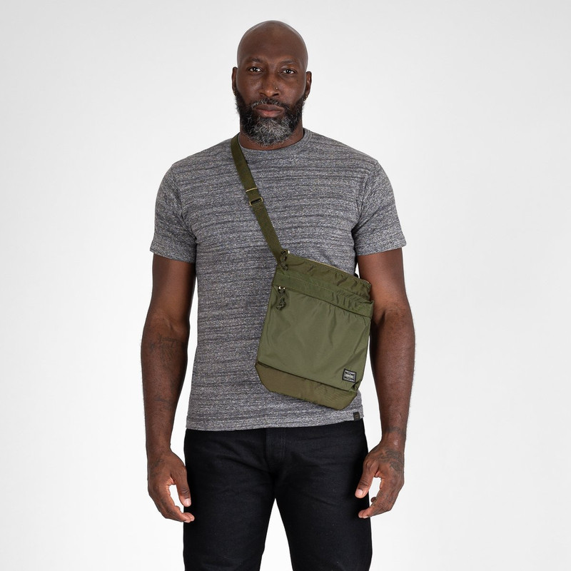 Iron Heart POR-FOR-SHL2-OLV Porter - Yoshida & Co. - Force Shoulder Bag 2 - Olive outlook
