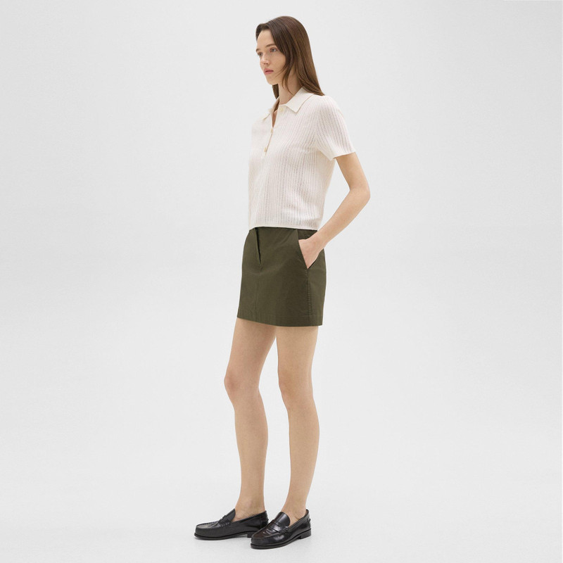 Mini Trouser Skirt in Organic Cotton 3