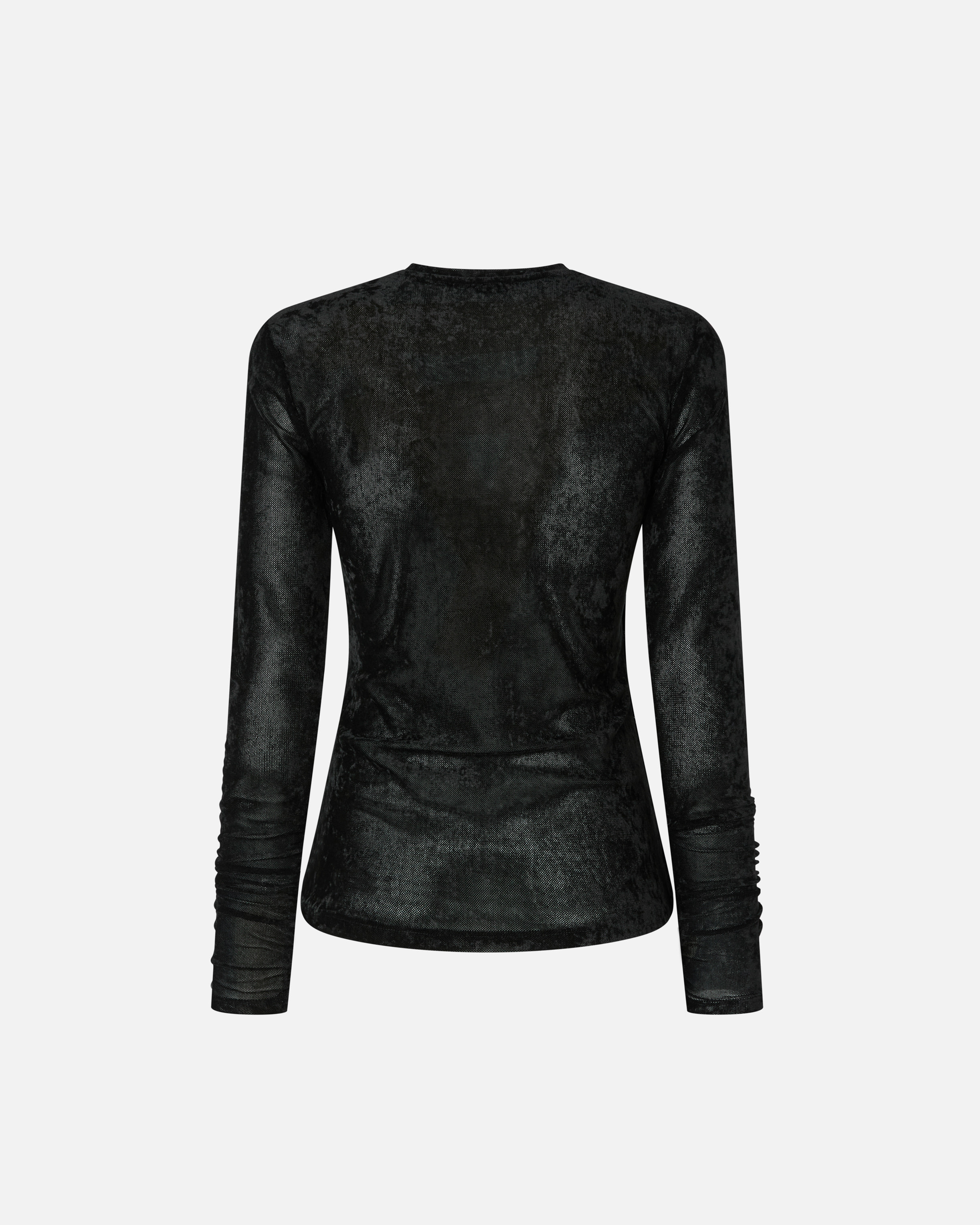 MESH KNIT WITH FLOCK FINISH - 2