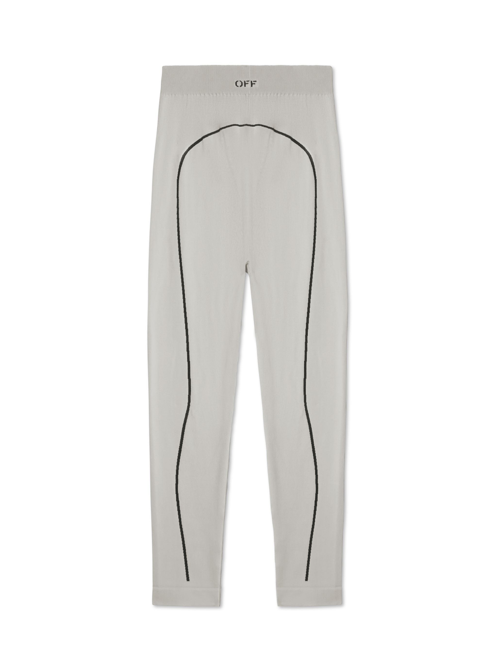 Gray Stamp Seamless Leggings - 1