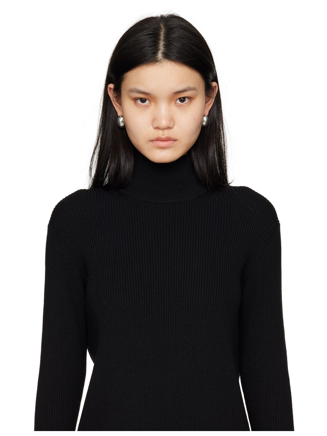 Silver Hoop Earrings - 3