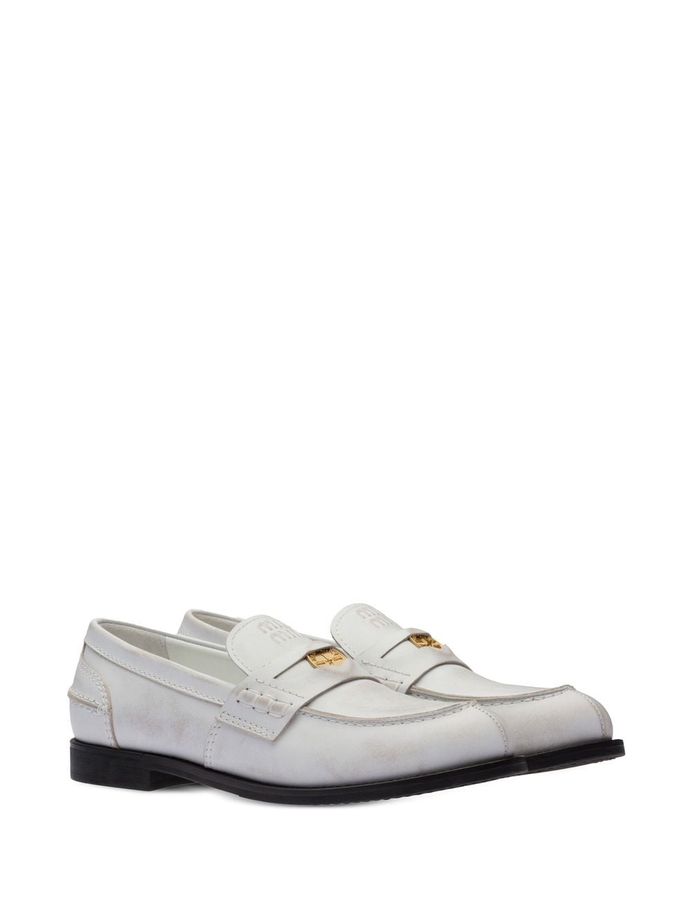 leather penny loafers - 2