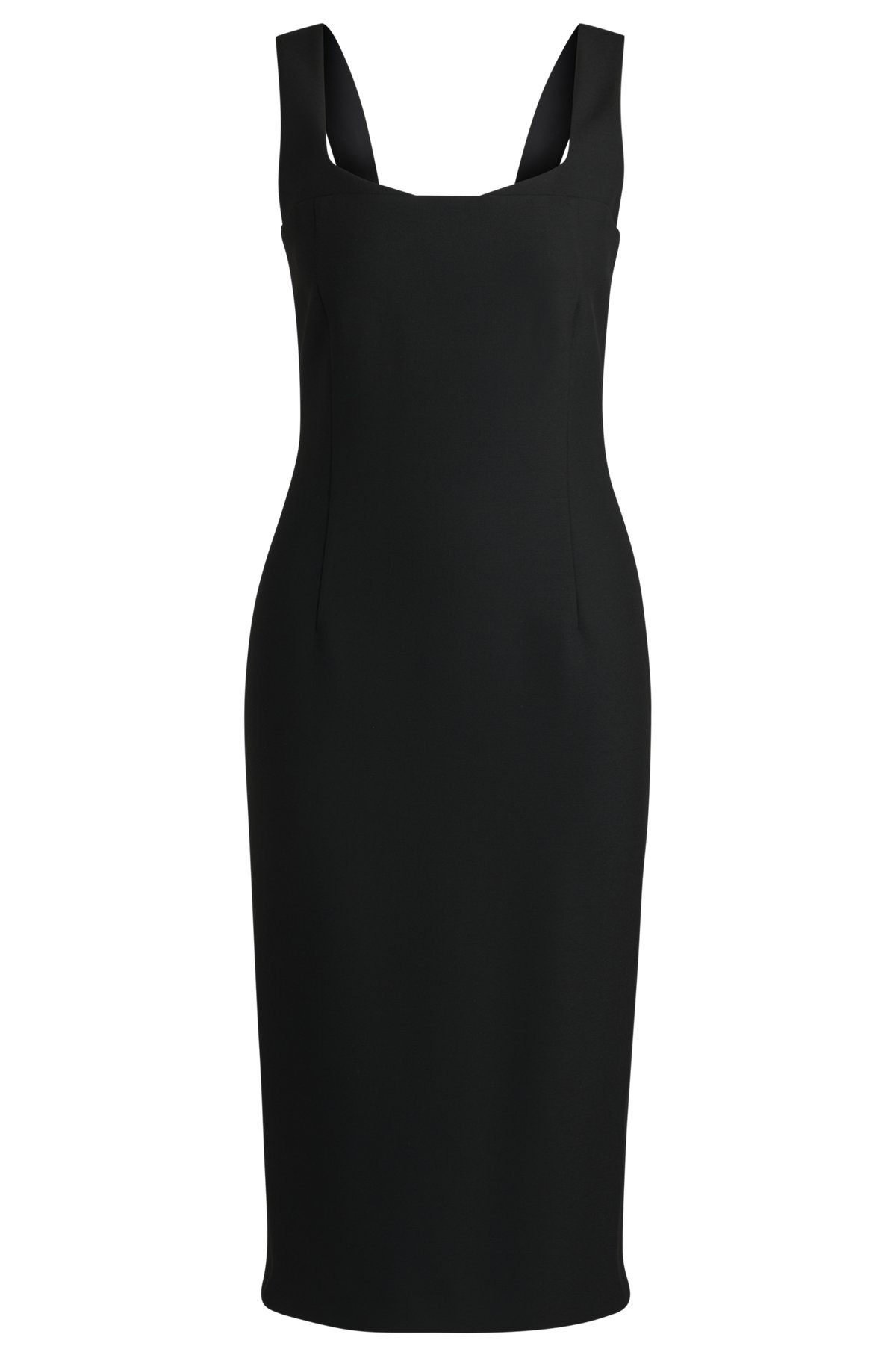 BODYCON MIDI-LENGTH DRESS IN STRETCH MATERIAL - 1