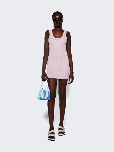 alexanderwang.t Mini Tank Dress With Embossed Logo Washed Pink outlook