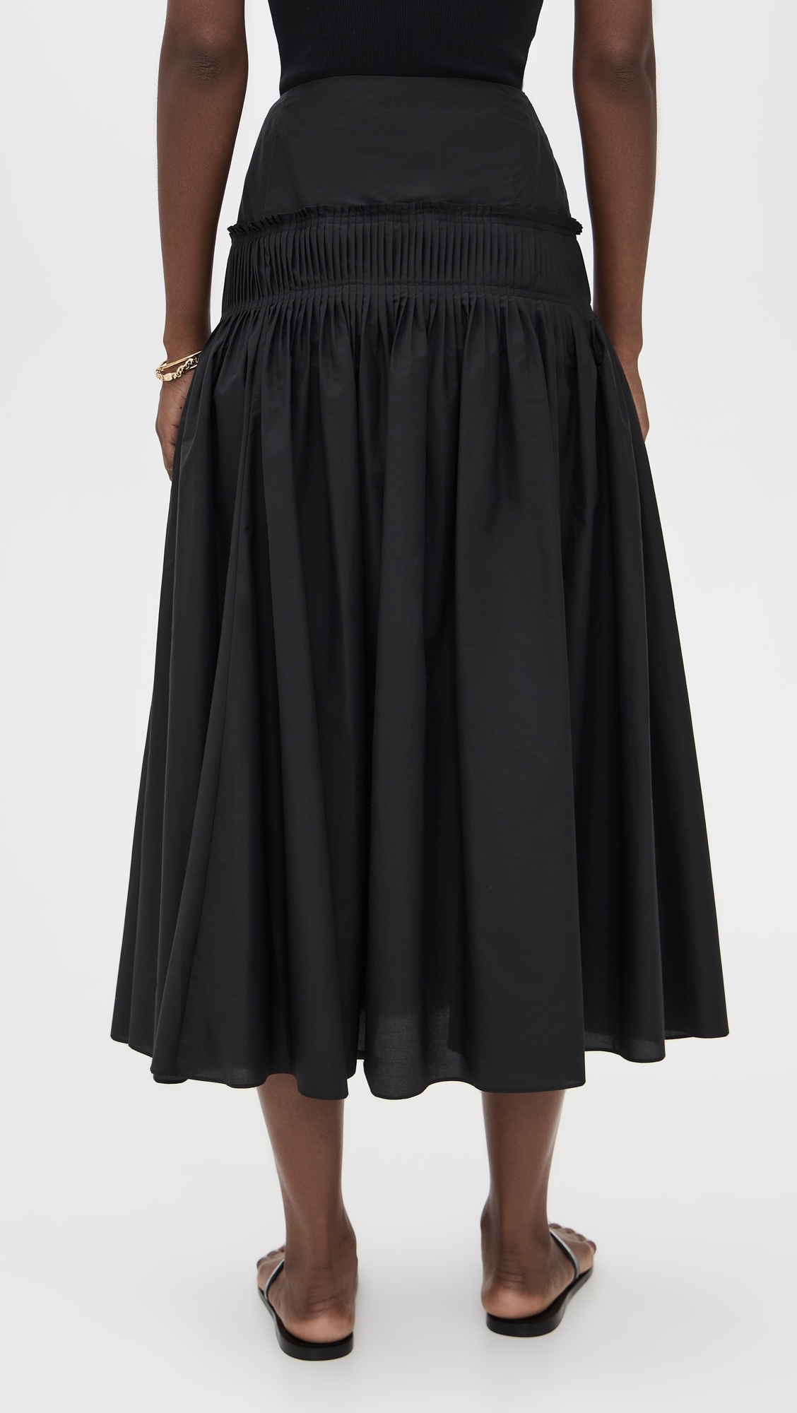 Accordion Yoke Skirt - 2