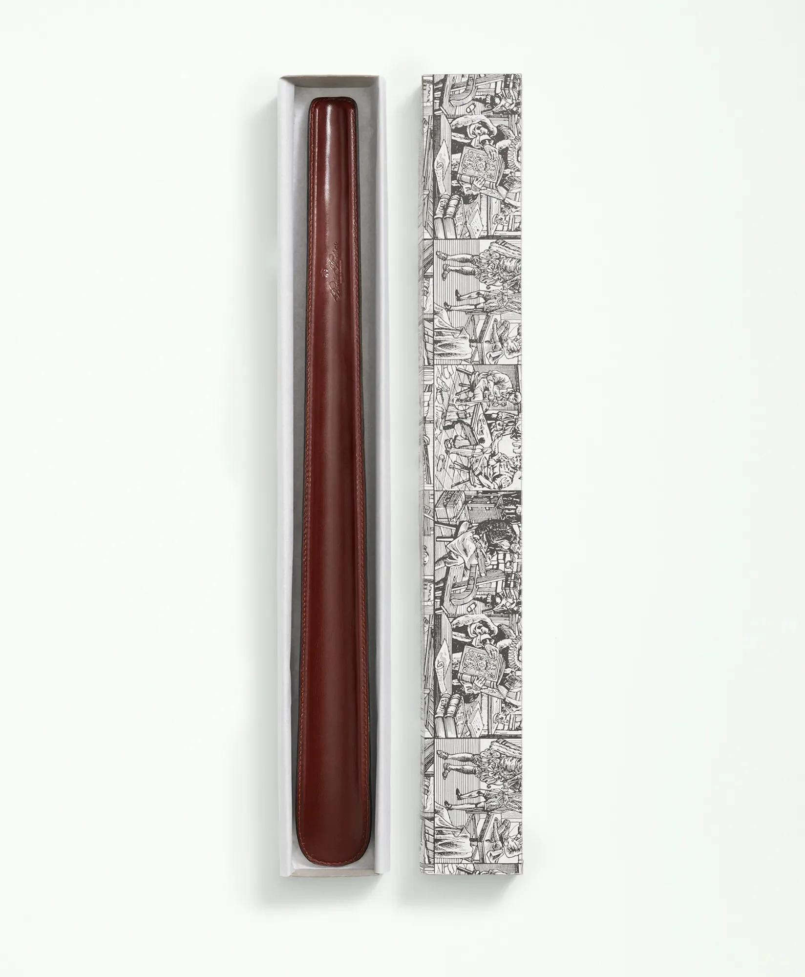 Long Leather Shoe Horn - 1