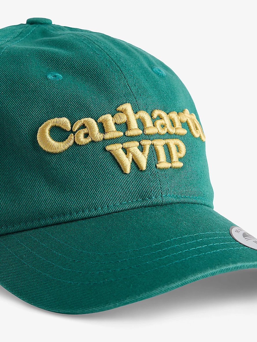 Script Embroidered Cotton Baseball Cap - 2