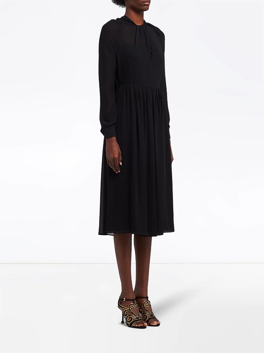 sablé crepe dress - 3