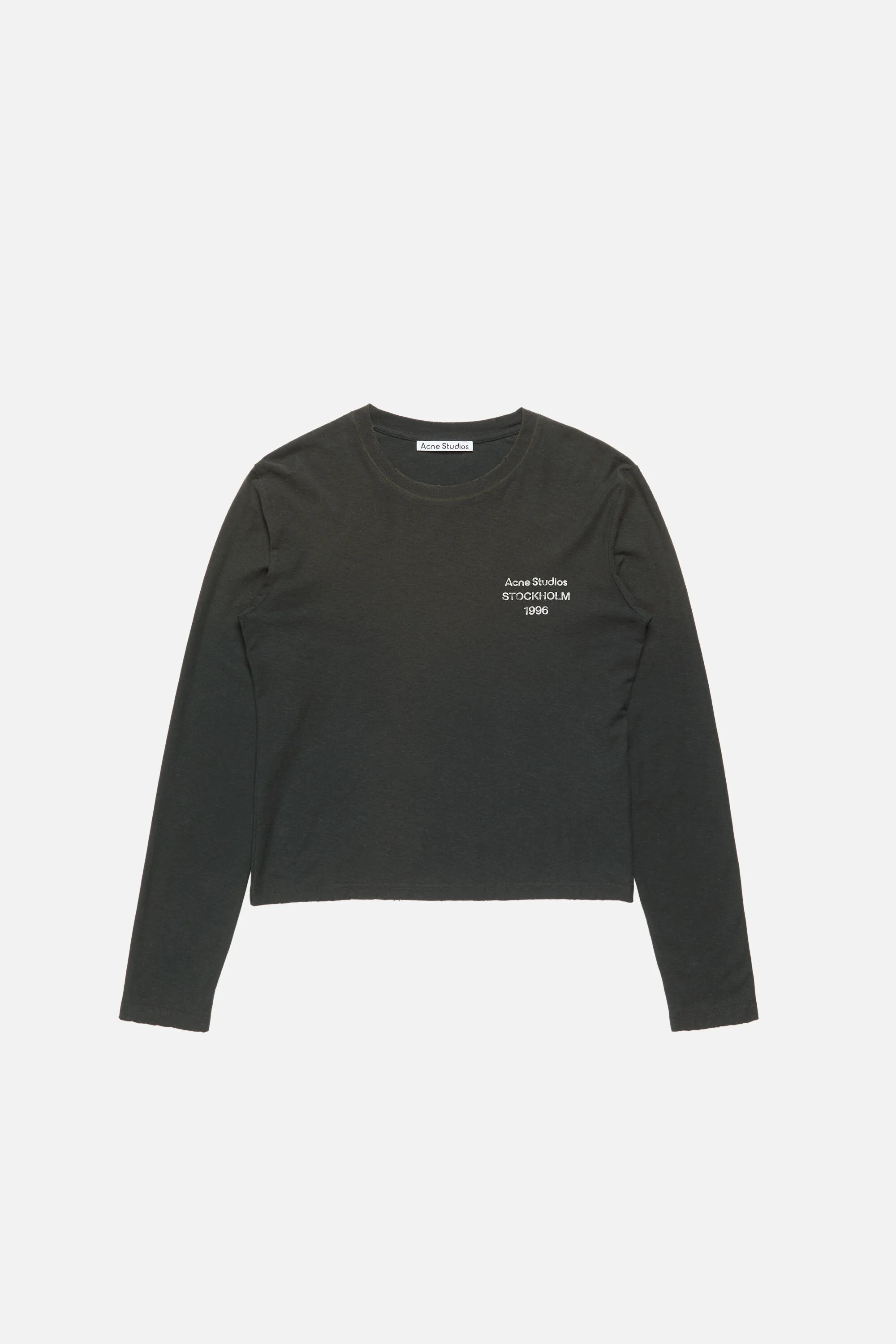 Distressed logo t-shirt - Faded black - 1