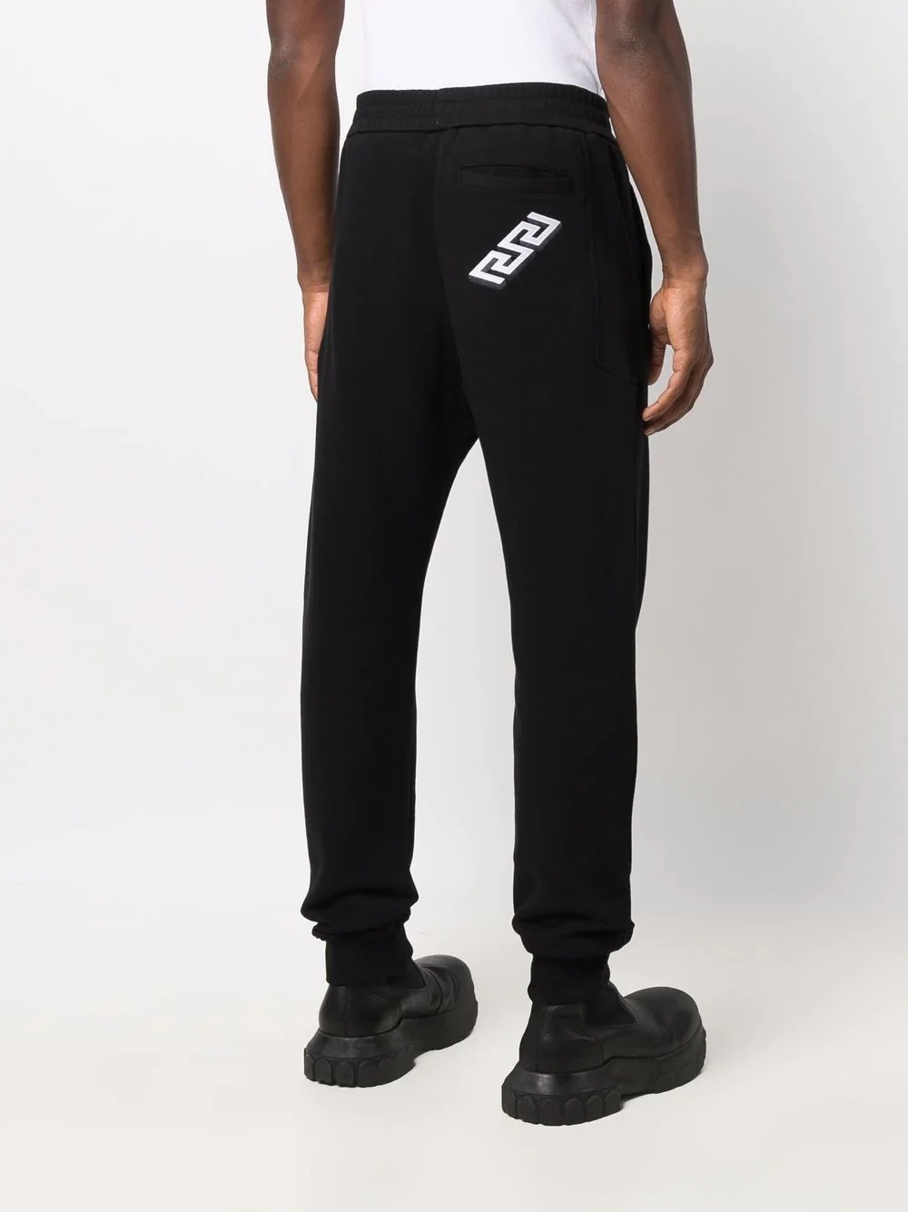 logo-waistband jersey track pants - 4