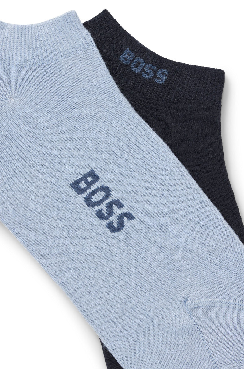 BOSS TWO-PACK OF ANKLE SOCKS IN A BAMBOO-VISCOSE BLEND outlook