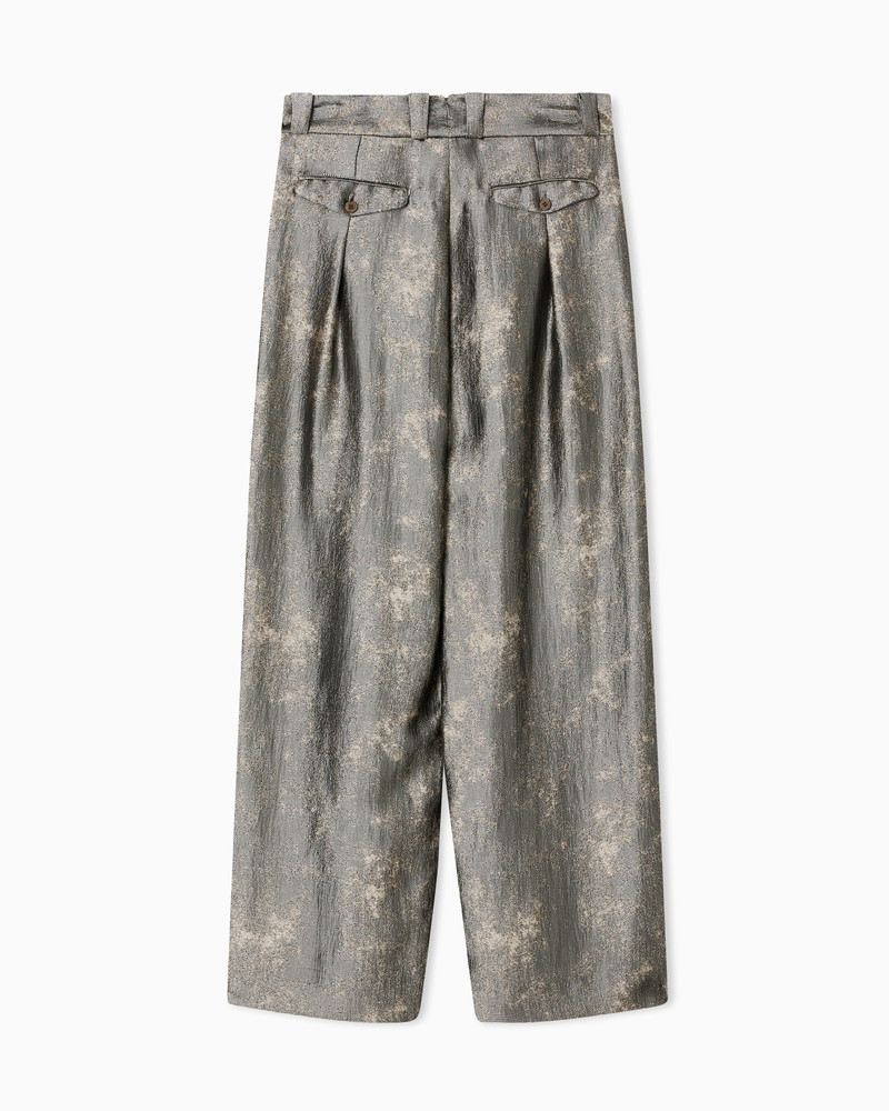 PALAZZO TROUSERS IN FLOWING JACQUARD FABRIC 2