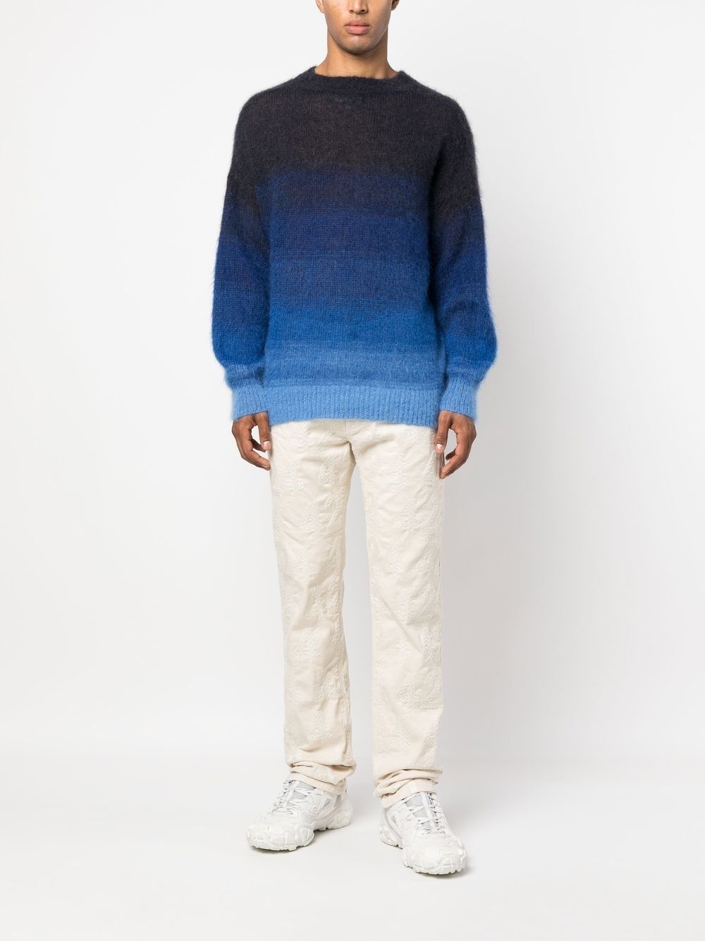 bleach-wash straight-leg jeans - 2