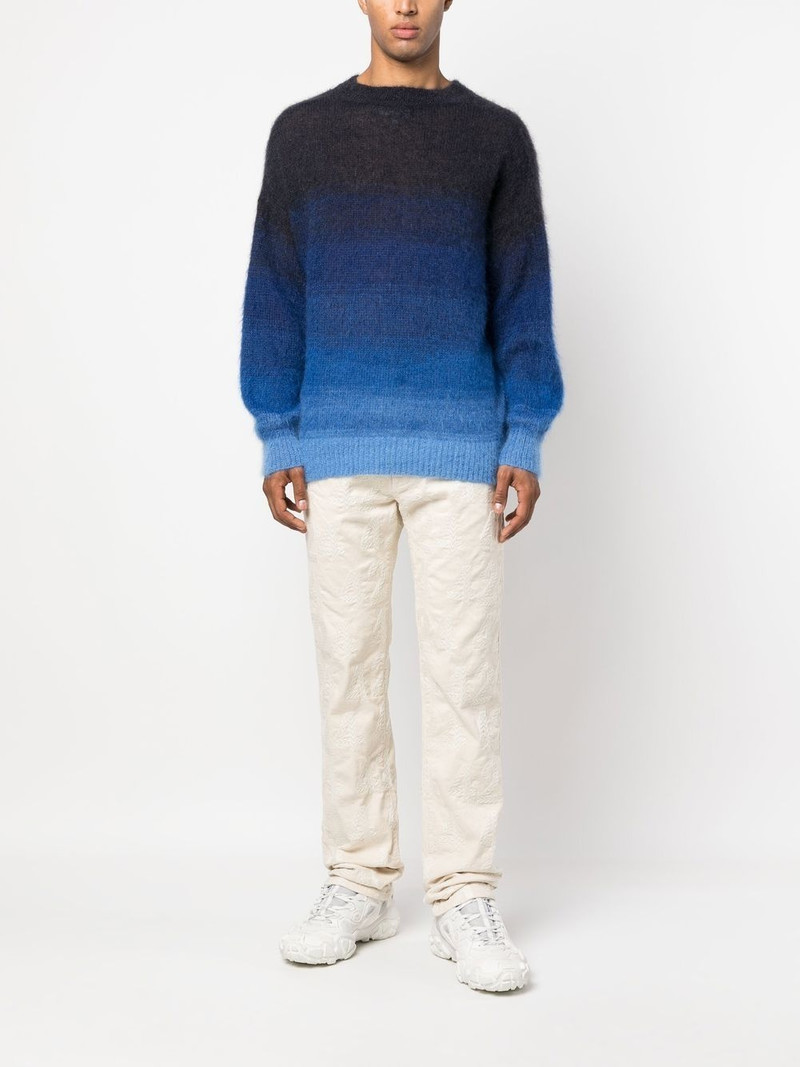 424 bleach-wash straight-leg jeans outlook