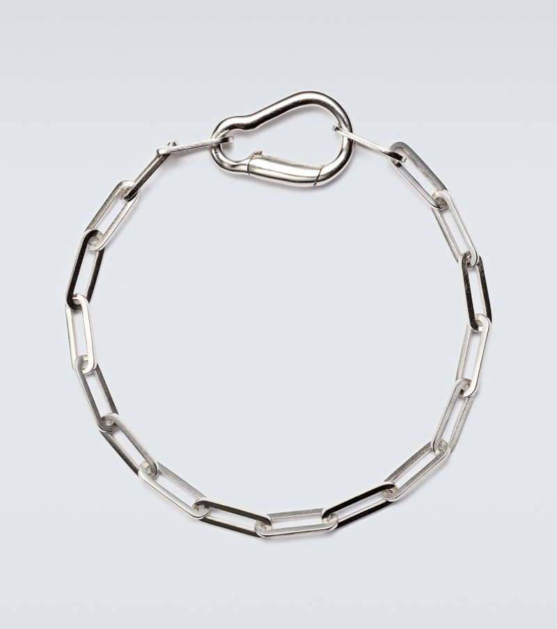 Carabiner sterling silver chain bracelet 1