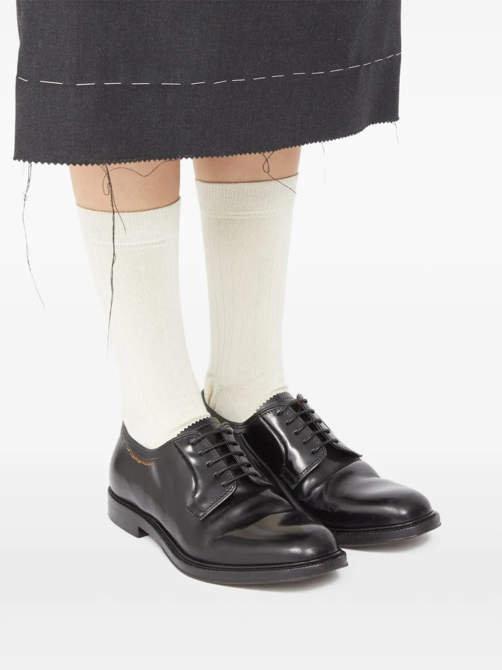 MAISON MARGIELA - Women Loved To Death Cut Lace-Up Shoes - 7