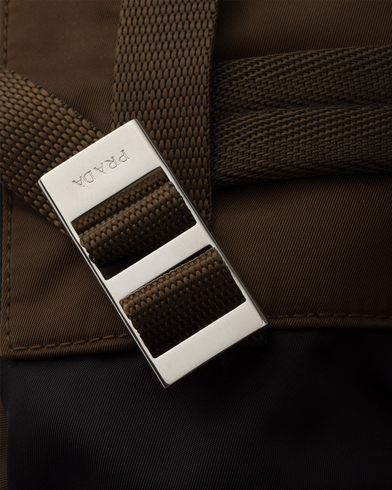 Re-Nylon and Saffiano leather backpack 7