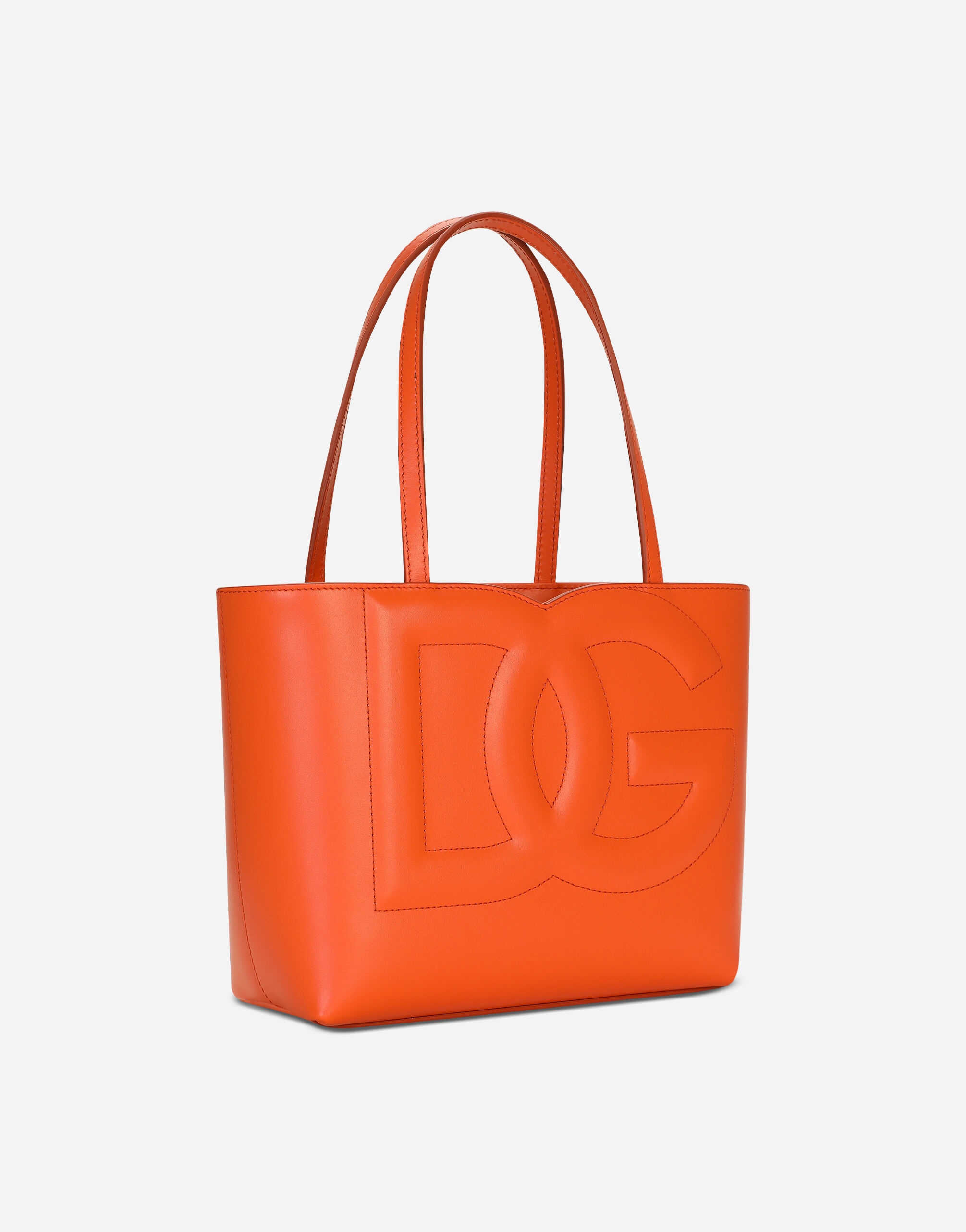 Small calfskin DG Logo shopper - 3