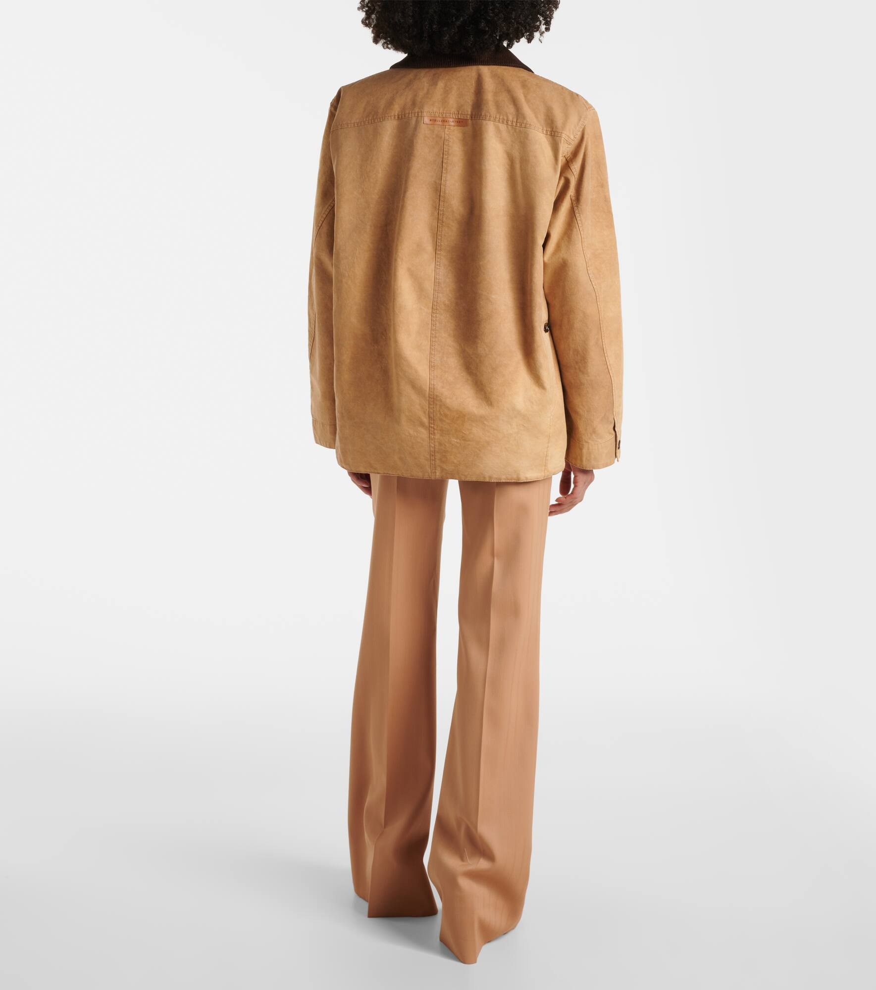 Corduroy-trimmed cotton field jacket - 3