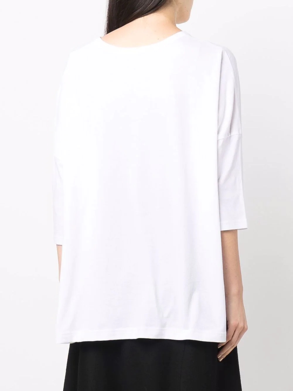 stitched logo T-shirt - 4