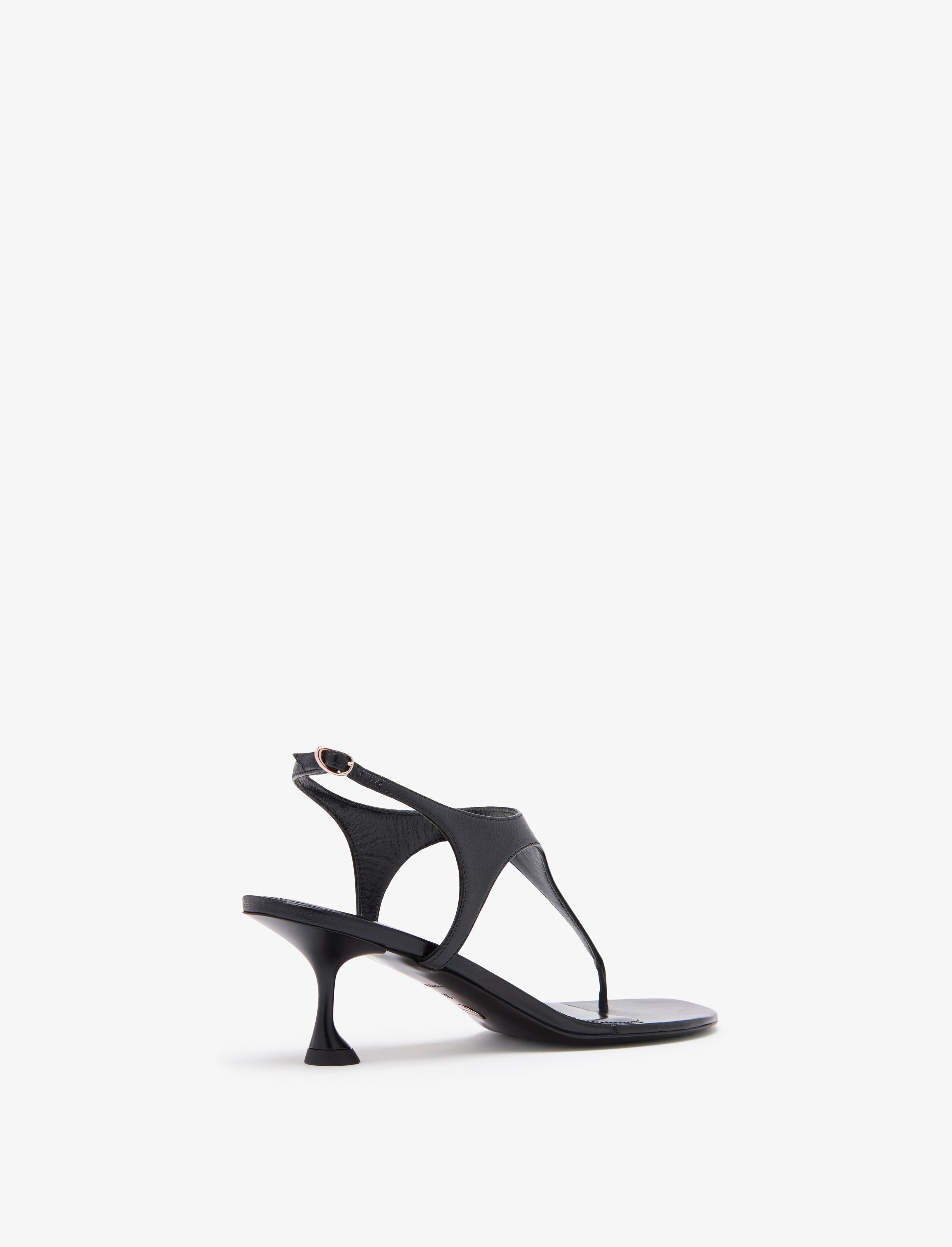 Tee Thong Sandals in Slick Nappa - 3