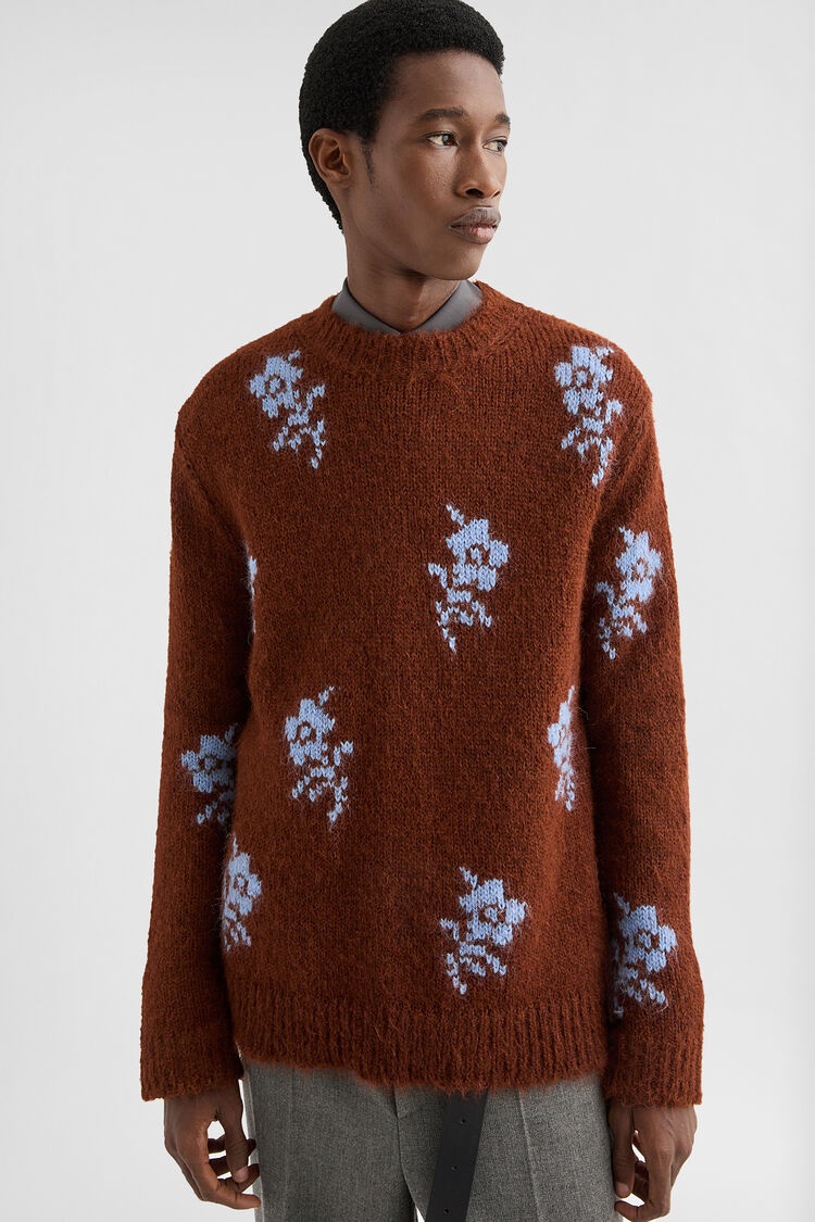 Wool Blend Crew-Neck Sweater - 5