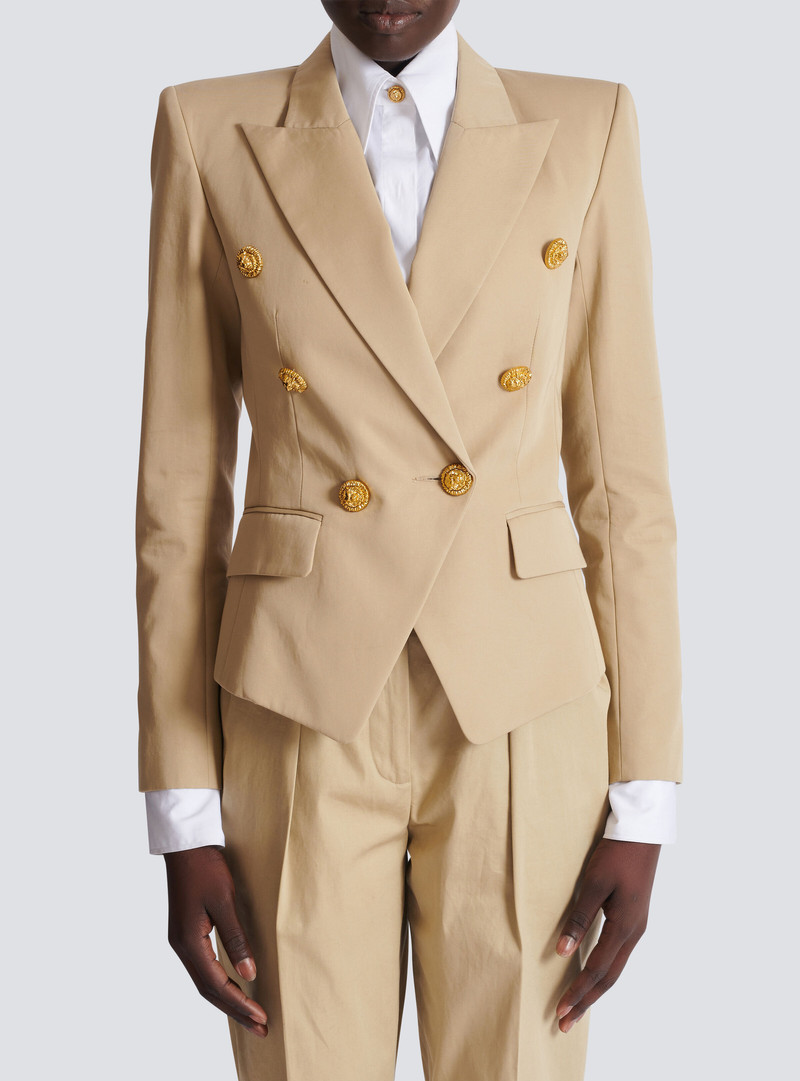 Gabardine 6-Button Jacket 5