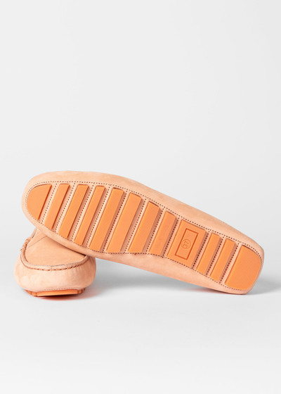 Paul Smith Peach Suede 'Tulsa' Driving Loafers outlook