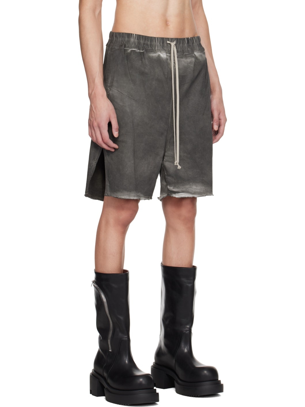 Gray Long Boxers Shorts - 2