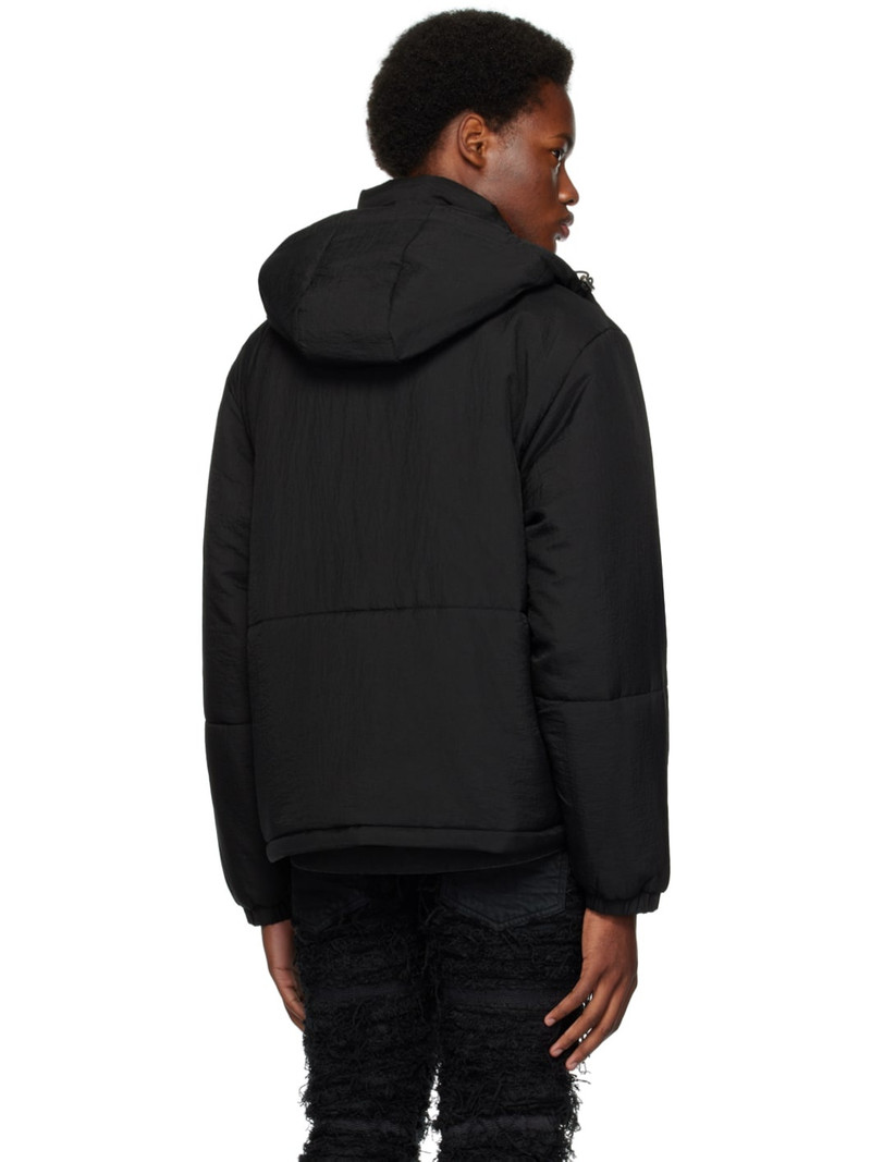 Black Buckle Puffer Jacket 3