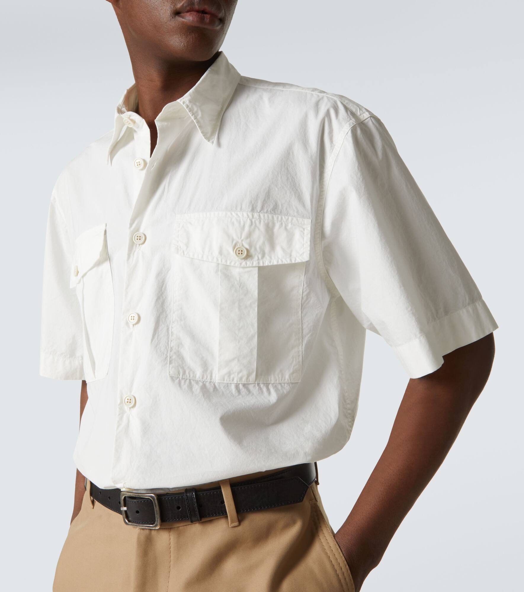 Cotton canvas shirt - 5